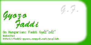 gyozo faddi business card